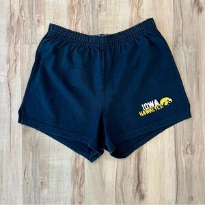 Soffe Women's Black and Gold Athletic Shorts - Iowa Hawkeyes - Size Small
